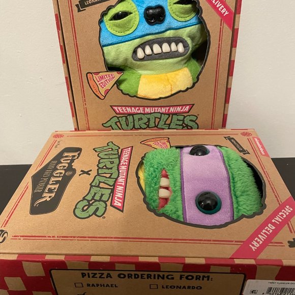 NEW LIMITED EDITION Fuggler Teenage Mutant Ninja Turtles Leonardo & Donatello 9" - Picture 4 of 5